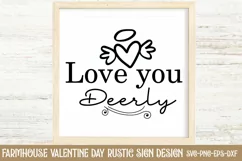 Love you deerly SVG, 14 February SVG Product Image 2