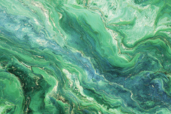 Green Emerald Fluid Marble Texture Product Image 1