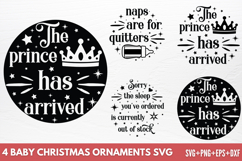 Baby Christmas Ornaments SVG Product Image 1