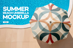 Summer Beach Umbrella Mockup Product Image 1