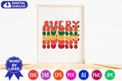 avery retro svg, christmas retro svg Product Image 2