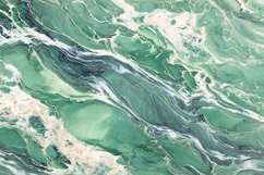 Green Ocean Fluid Marble Background Product Image 1