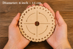 Kumihimo braiding disc laser cut file Product Image 1