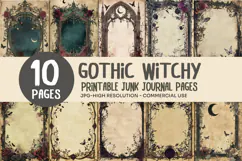 Gothic Moon Junk Journal Pages Product Image 1
