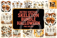 Retro Vintage Skeleton Bundle - 300 DPI Product Image 1