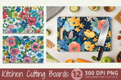 Spring Floral Garden Cutting Boards sublimation Designs Product Image 1