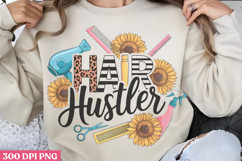 Hair Hustler PNG, Hair Stylist Sublimation PNG Product Image 1