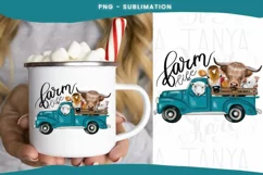 Farm Animals | Sublimation Png | Hand Drawn |Turquoise Truck Product Image 2