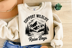 Support Wildlife Raise Boys svg | Svg Cut Files | Shirt Svg Product Image 2