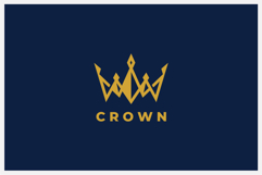 Abstract Crown Logo Design Vector Template Product Image 1