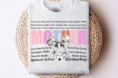 Floral Mother Coquette Bow PNG | Mother's Day PNG Product Image 1
