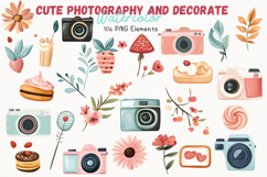 Cute Photography and decorate 106 Cliparts Collection Product Image 1