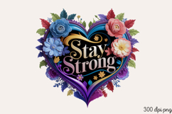 Stay strong. PNG, Motivational Sublimation Quotes P Product Image 1