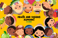 Fruits and Veggies Alphabet Clipart Product Image 1