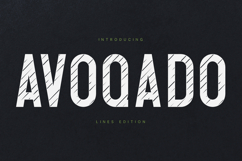 Avoqado Striped Sports Display Font Product Image 1
