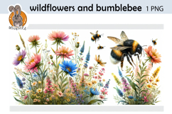 wildflowers, bumblebee Product Image 1