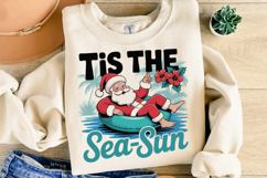 Tis the Sea-Sun Svg | Christmas Svg | Shirt Svg Product Image 2