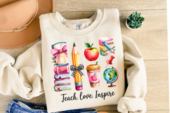 Teach love inspire svg | Svg Files for Cricut | Shirt Svg Product Image 1