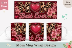 Best Ever Mom Mug Design, Love Mug Sublimation Product Image 1