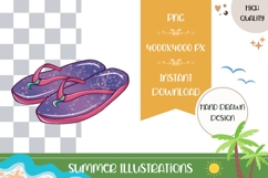 Hand Drawn Summer Illustration, Cartoon Summer PNG Product Image 1