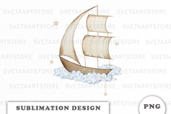Watercolor Sailboat png Product Image 1