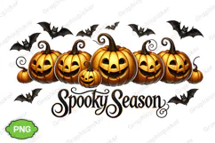 Spooky Season PNG, Spooky Season Halloween Sublimation PNG Product Image 1