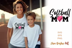 Softball mom svg, softball shirt svg, softball svg Product Image 1