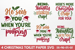 Christmas Toilet Paper SVG Product Image 1