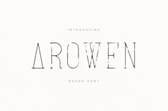 Arowen Rough Vintage Serif Font Product Image 1