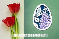 10 3D Easter Egg SVG I Paper cut SVG Design I Easter SVG Product Image 3