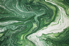 A vibrant green and white abstract marble texture background Product Image 1