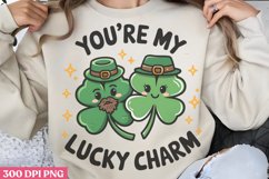 Youre My Lucky Charm PNG, Groovy ST Patricks Sublimation PNG Product Image 2