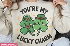 Youre My Lucky Charm PNG, Groovy ST Patricks Sublimation PNG Product Image 2