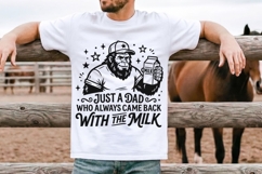 Just A Dad Who Always Came Back With The Milk Svg, Funny Svg Product Image 2
