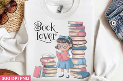 Book lover PNG, Book Lover Sublimation PNG Product Image 2