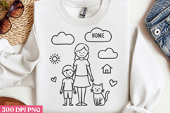 Floral Mama Mom Sublimation PNG Product Image 2