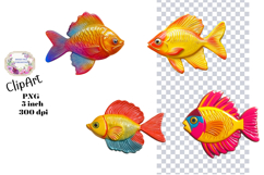Fish, Enamel, Ephemera, PNG, Clipart Product Image 1