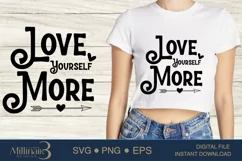 Love Yourself More SVG PNG Sublimation|Couple Lover Product Image 1