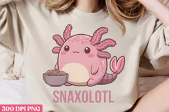 Snaxolotl PNG, Axolotl Sublimation PNG Product Image 2