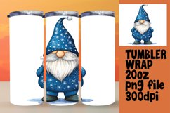 Christmas Gnome Tumbler Wrap Sublimation 20oz Design Product Image 1