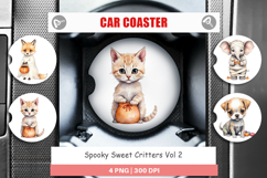Car Coaster Spooky Sweet Critters Product Image 1