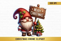 Christmas gnome sublimation, Christmas gnomes clipart Product Image 1