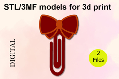 Paper Clips, Bow STL/3MF files for 3D Printing Product Image 1