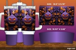Spooky Pumpkins Halloween Tumbler Wrap | 40 Oz | Sublimation Product Image 2