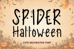 Spider Halloween - Decorative Font Product Image 1