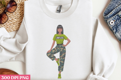 Empowering Black Girl Clipart PNG Product Image 2