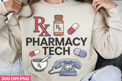 Pharmacy tech PNG, Pharmacy Technician Sublimation PNG Product Image 1
