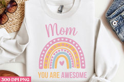 Mom you are awesome PNG, Retro Mother Sublimation PNG Product Image 2