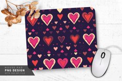 Retro Heart Geometrics Mouse Pad PNG Design Product Image 1