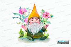 Watercolor Garden Gnome PNG Clipart Product Image 1
